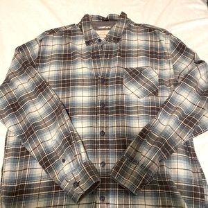 Grey and blue Flannel